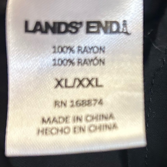 Land’s End Black Button Up Shirt Dress Sz XL/XXL - Picture 2 of 3